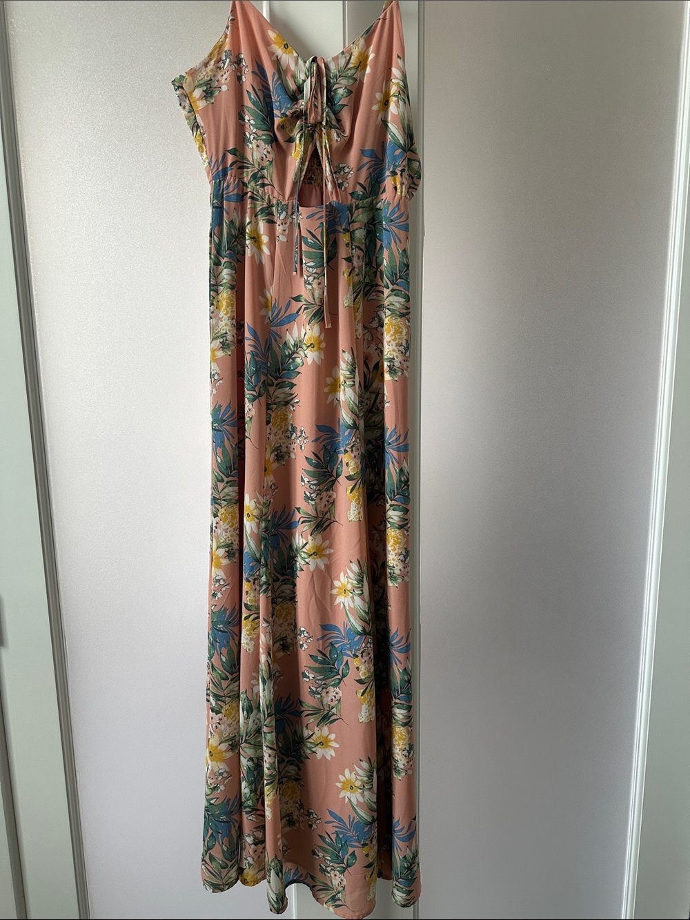 june & hudson Pink Floral Tie-Back Sundress